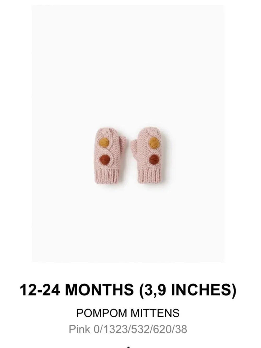 Zara Knit Mitten